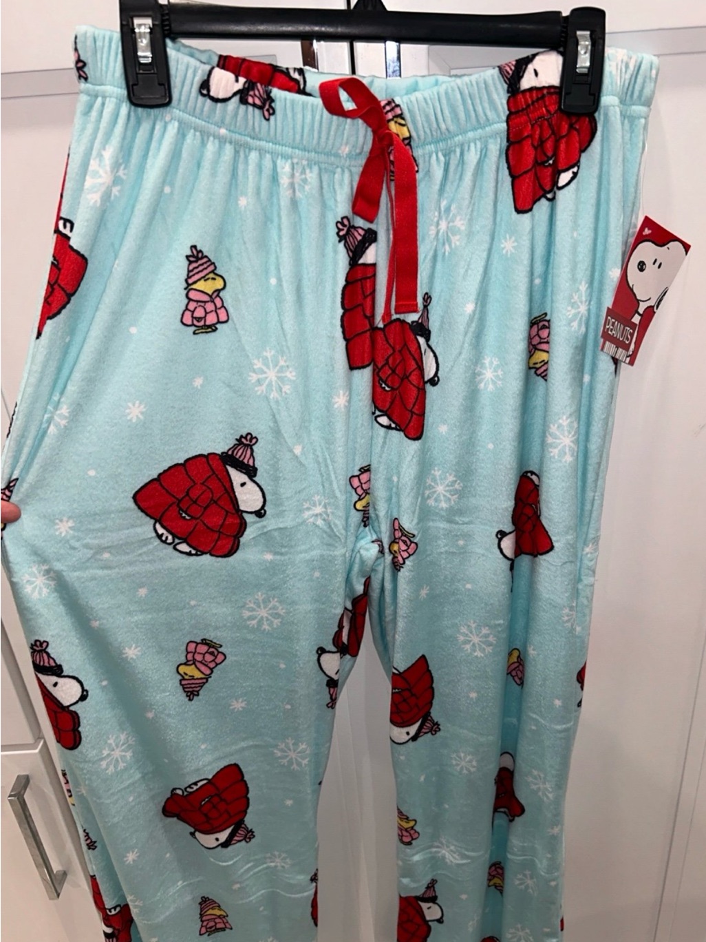 Peanuts Snoopy Red Puffer Jacket Pj Pants Size X-Large